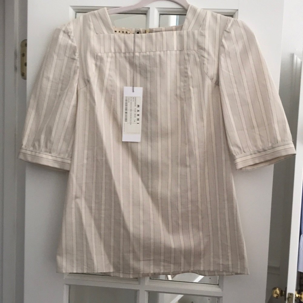 Marni striped blouse size 44 (us 8)